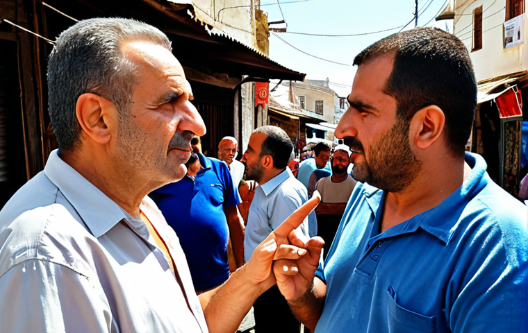**Prompt 1 (Początki i formowanie się politycznego światopoglądu):**
    A compassionate and pragmatic political leader, a man in his prime, engaging with local residents in a bustling street market in Lefkoşa, Northern Cyprus. He is actively listening to their concerns, perhaps pointing towards a resolved local infrastructure project. The scene should convey a sense of deep community roots, authenticity, and trust built through grassroots efforts. Traditional Cypriot architecture and vibrant street life in the background emphasize his connection to the everyday lives of people.